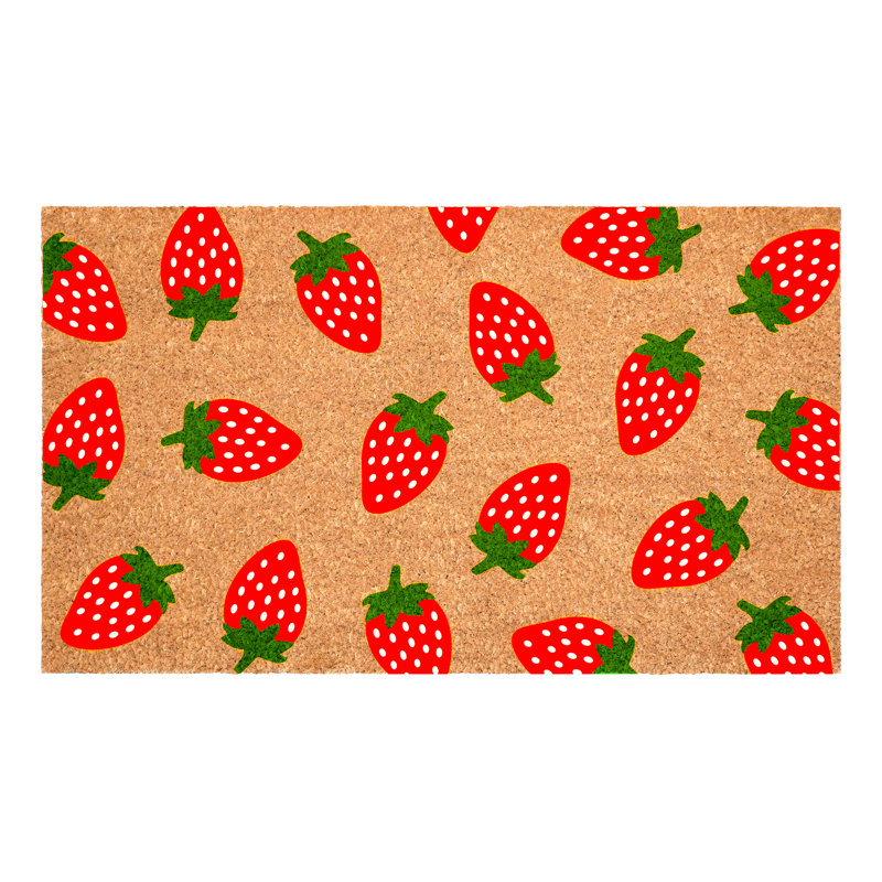 Latitude Run® Strawberry Bliss Doormat | Wayfair